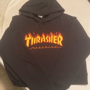 Cropped Thrasher Hoodie